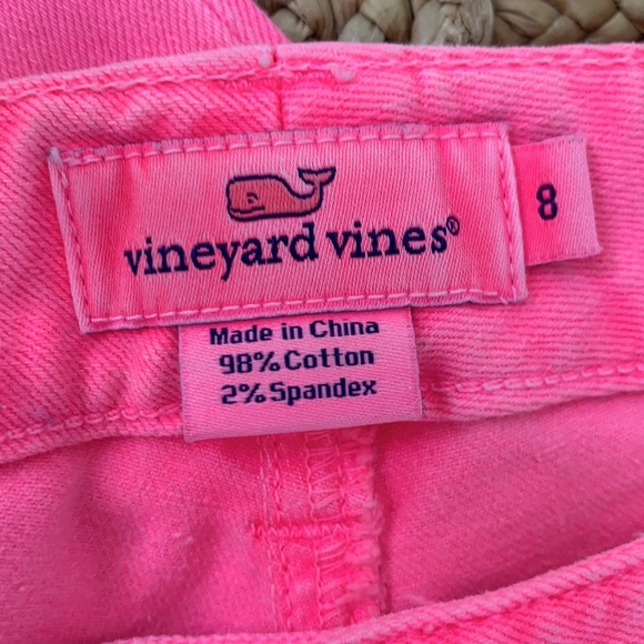 Vineyard Vines Denim - Vineyard Vines rare HOT PINK  denim stretch ankle skinny 8
